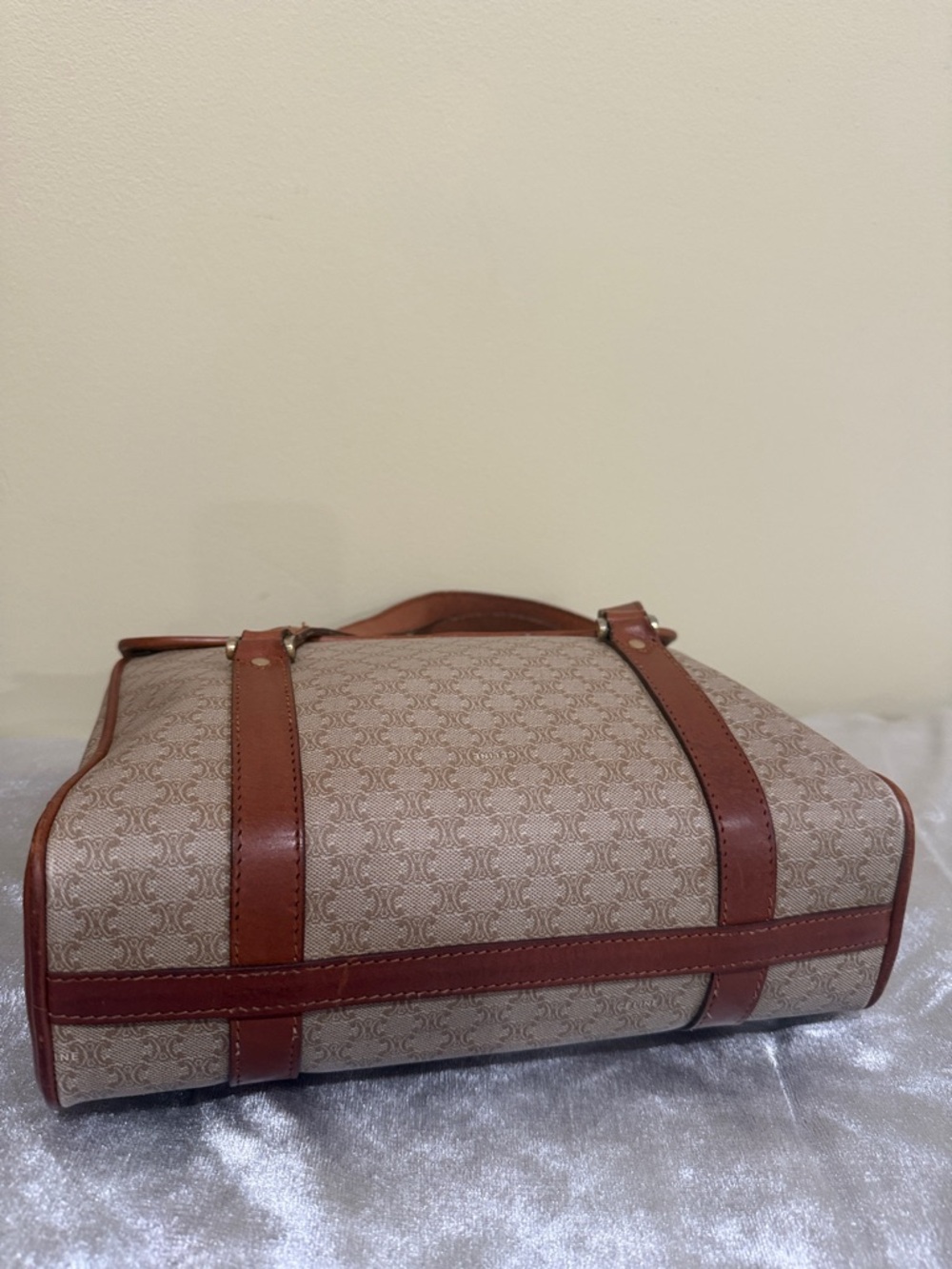 Authentic Celine Monogram Celine Handbag vintage Celine satchel Celine purse - Picture 6 of 15